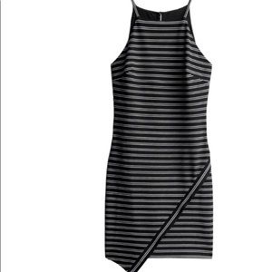 Fortune & Ivy black striped dress